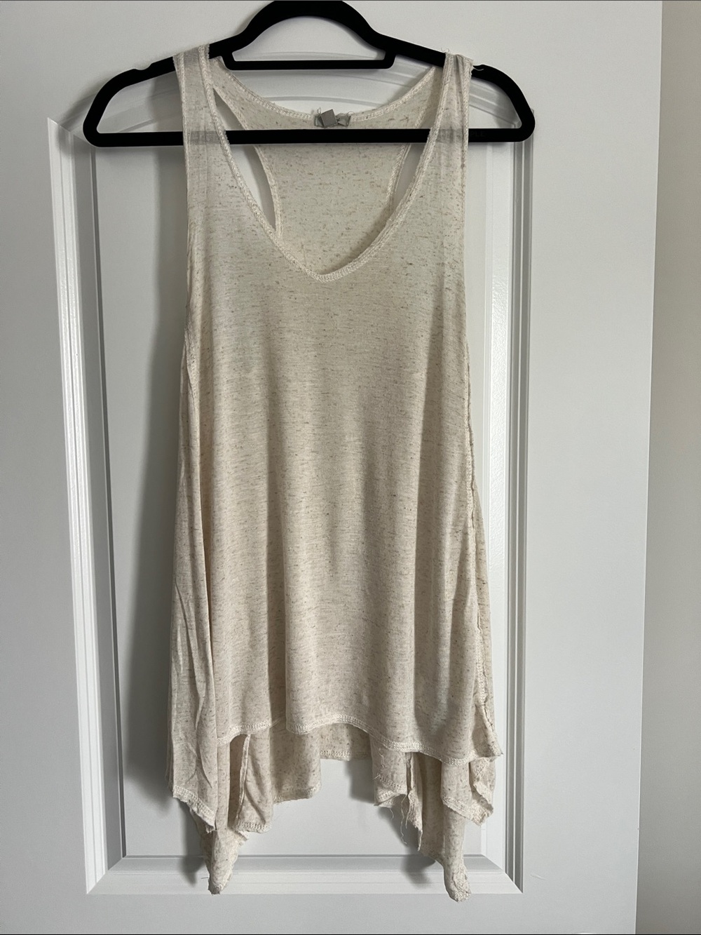 Ecote Soft Draped Tank Top - Cream